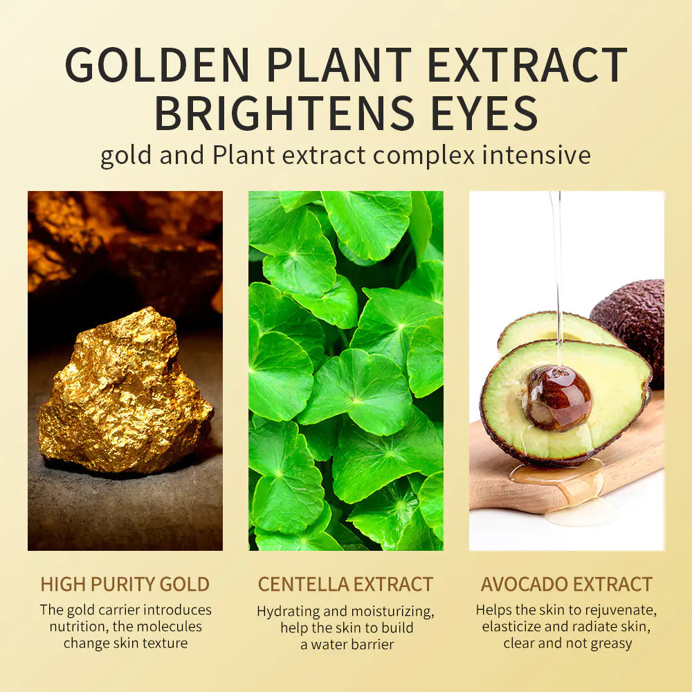 Avocado & Gold Under Eye Patches