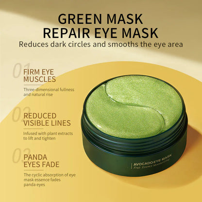 Avocado & Gold Under Eye Patches