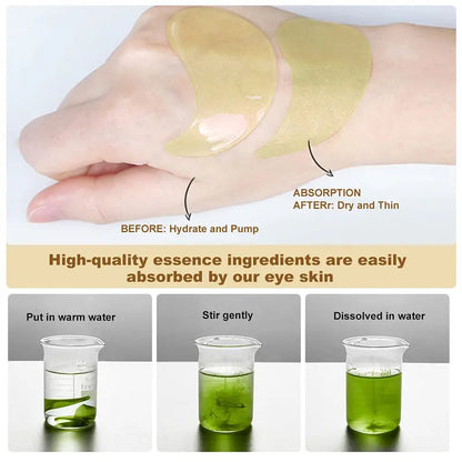 Avocado & Gold Under Eye Patches